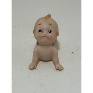 Vintage‎ Japan Bisque Porcelain Pouty Crawling Baby Figurine Kewpie Style Wings